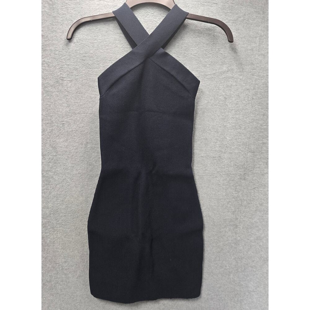 Aritzia Babaton Sculpt Knit Ribbed Criss Cross Dress Size XS